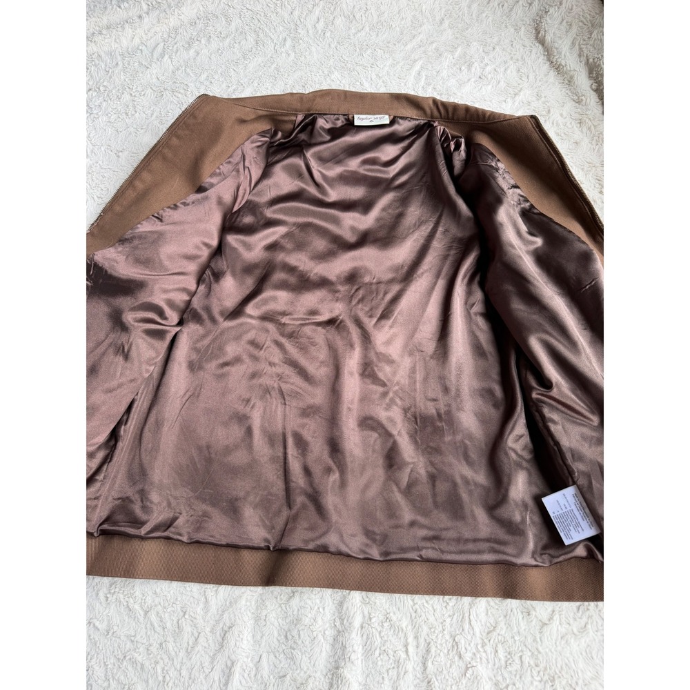 Taylor Swift Acoustic Piano Work Jacket Brown Embroidered Floral Chore Coat M - Picture 8 of 14
